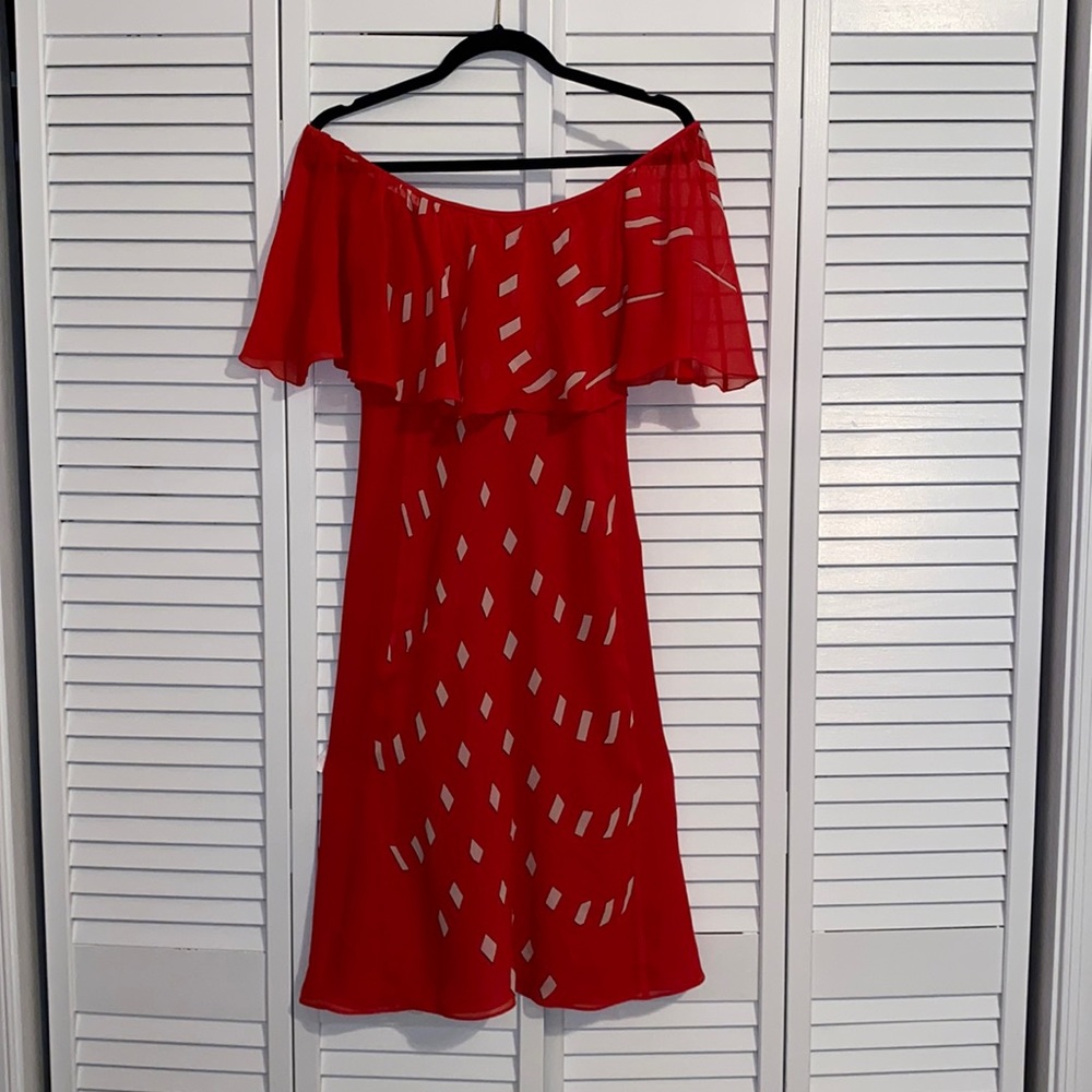 Armani Silk Flutter Top Dress
